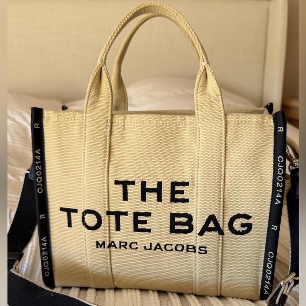 SOLD Marc Jacobs Tan Canvas Tote Bag